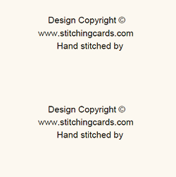 Copyright Labels - Hand stitched - Font A